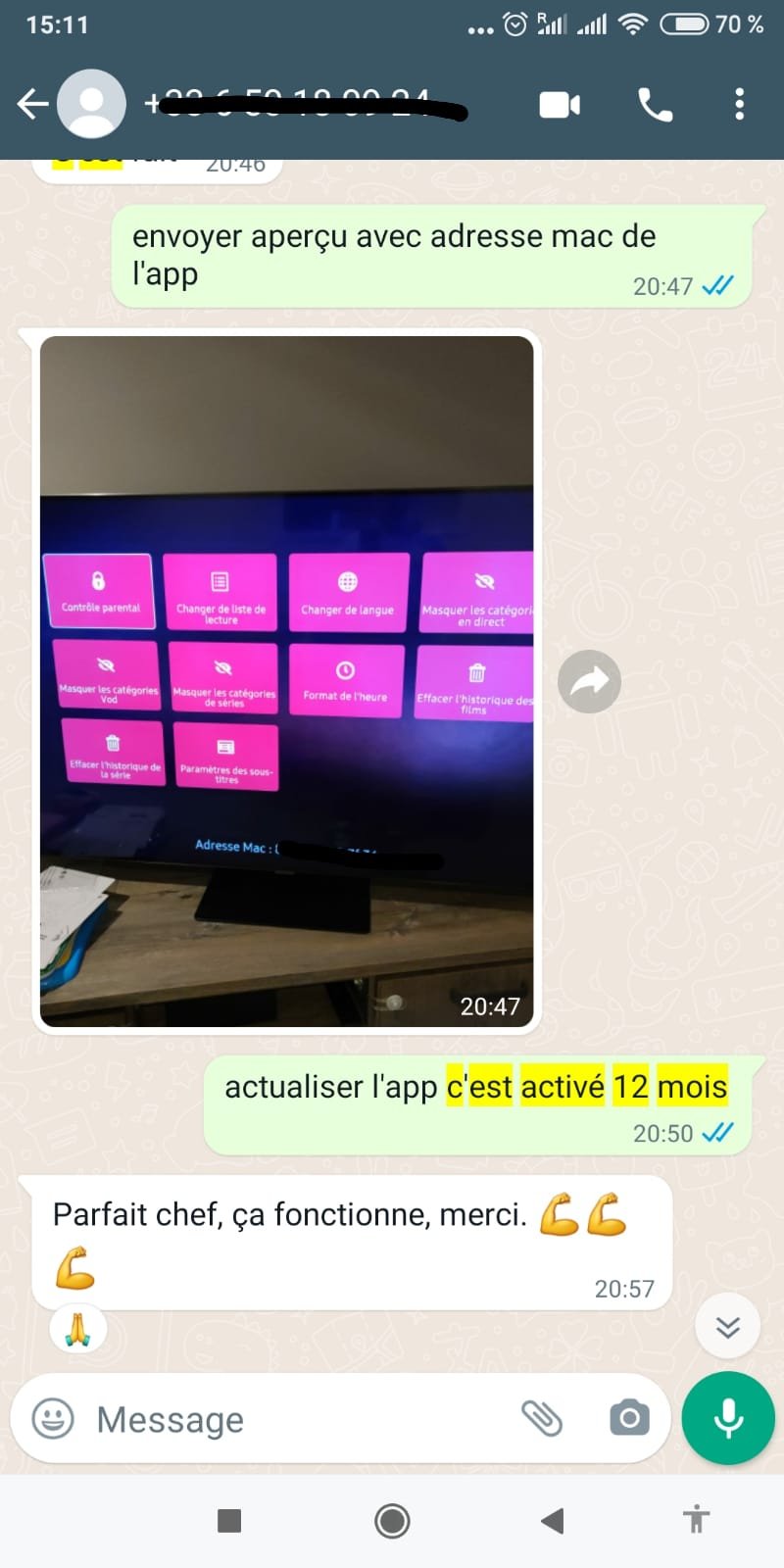 Activation Abonnement IPTV 12 mois