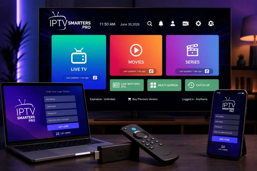 Interface xPlay IPTV Premium