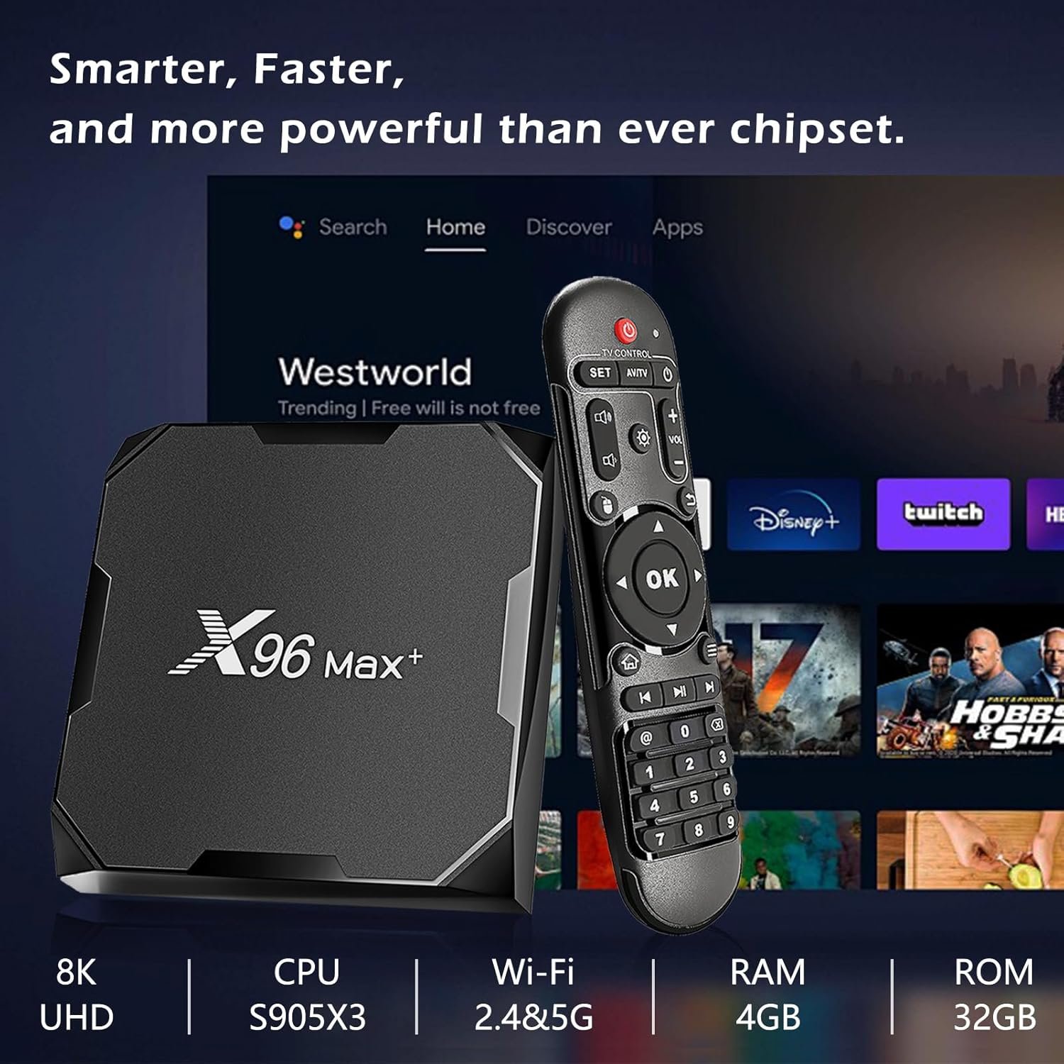Box Android IPTV Puersit X96 Max Plus Lecteur Multimédia – Image 6