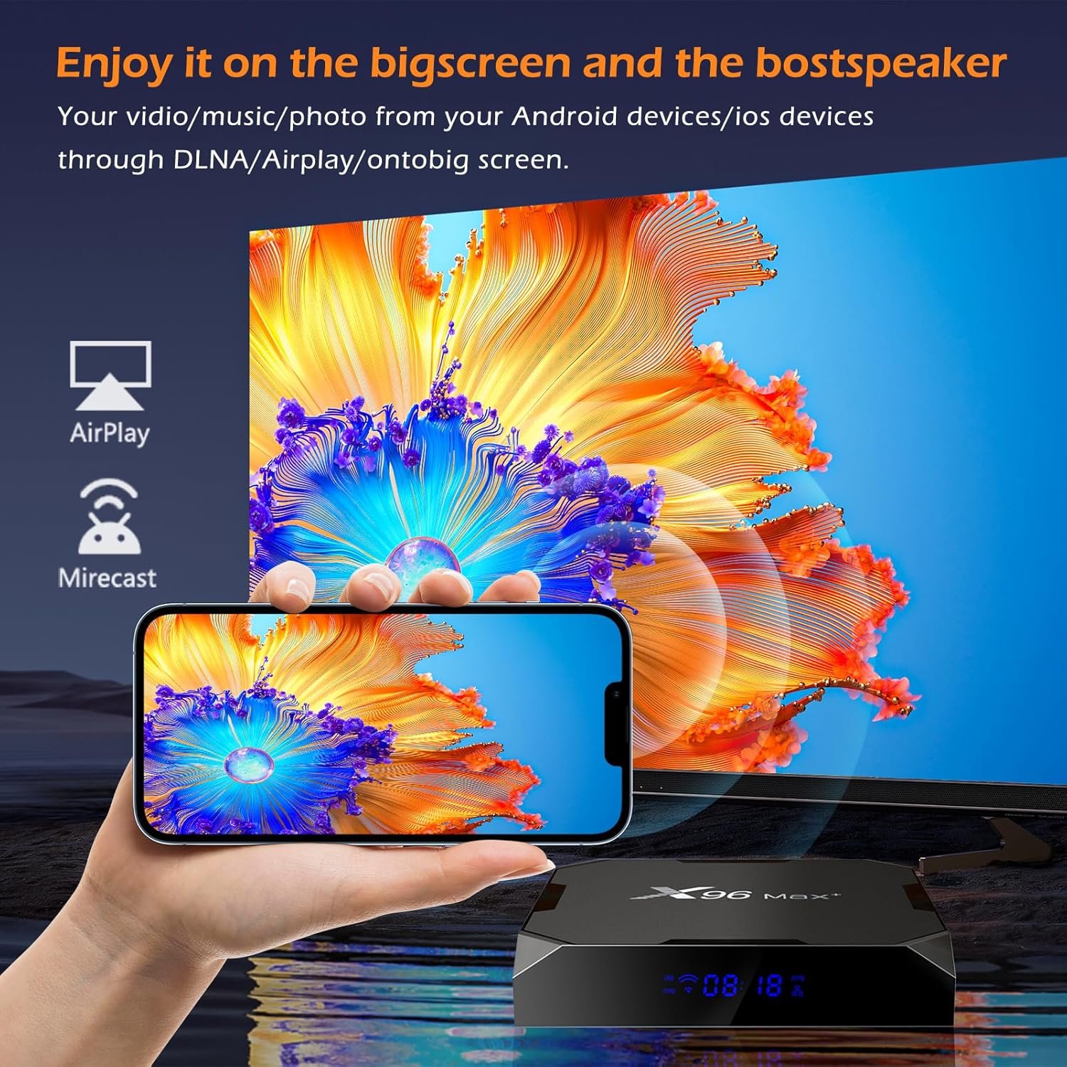 Box Android IPTV Puersit X96 Max Plus Lecteur Multimédia – Image 5