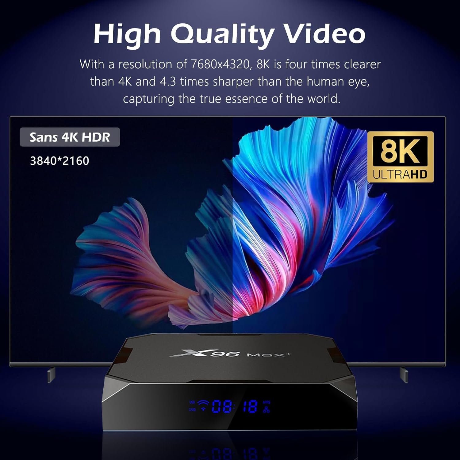 Box Android IPTV Puersit X96 Max Plus Lecteur Multimédia – Image 2