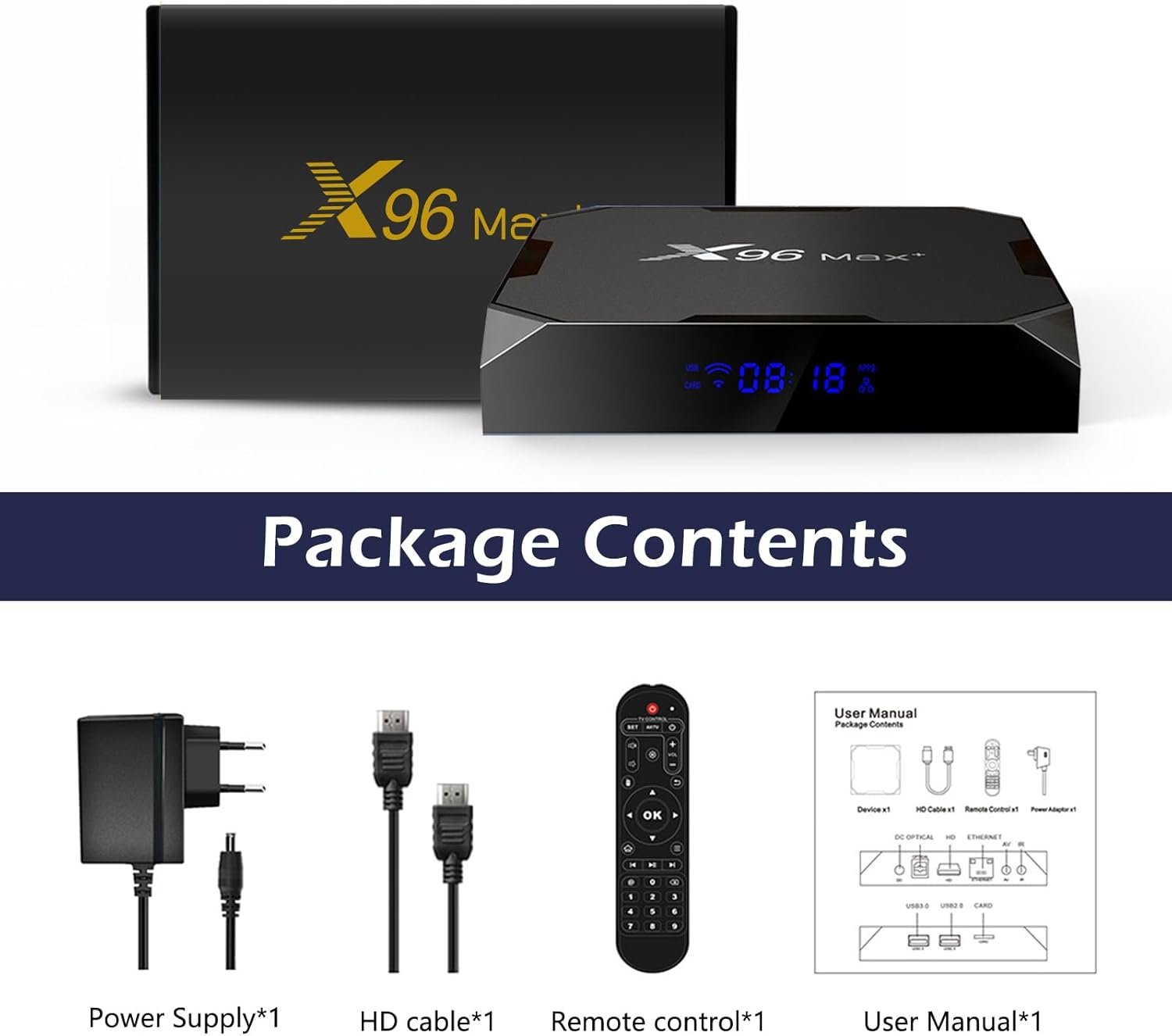 Box Android IPTV Puersit X96 Max Plus Lecteur Multimédia – Image 4