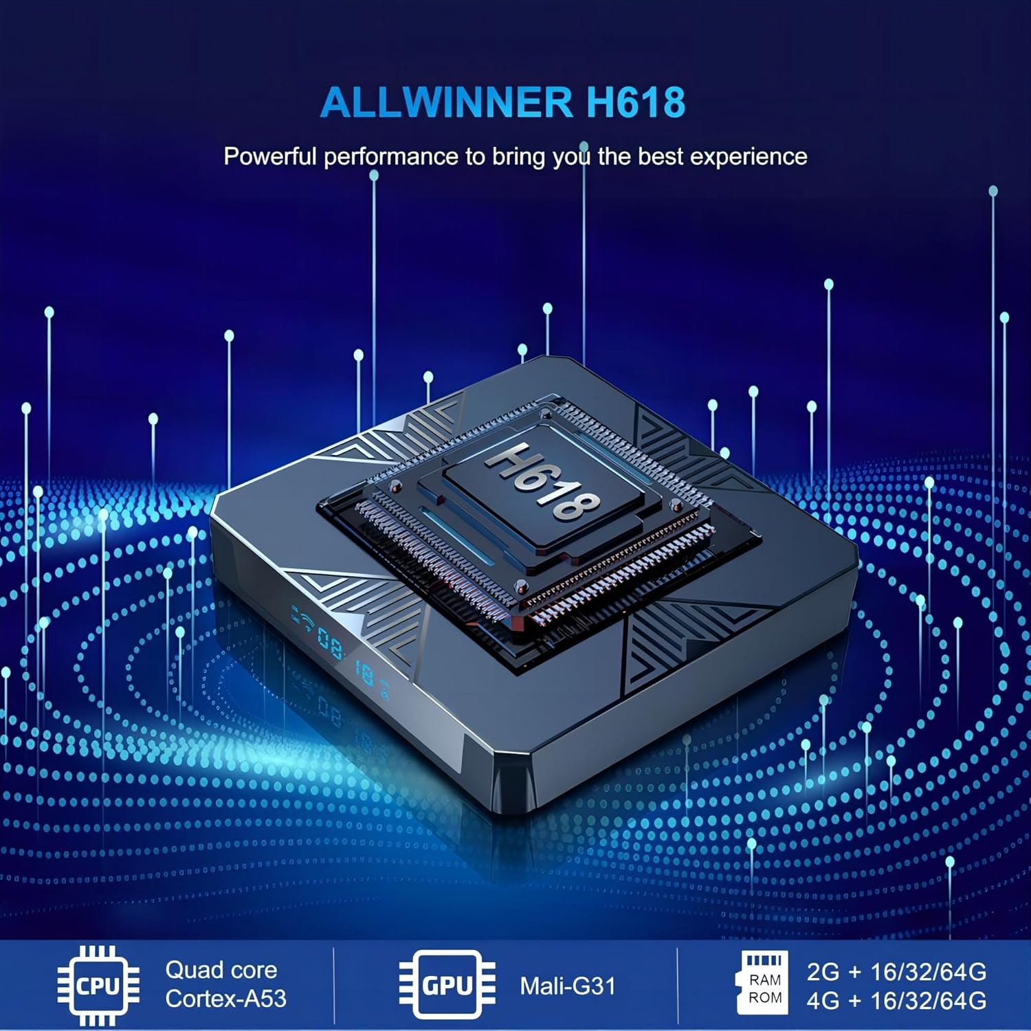 Box Android IPTV Puersit X96H Lecteur Multimédia – Image 3