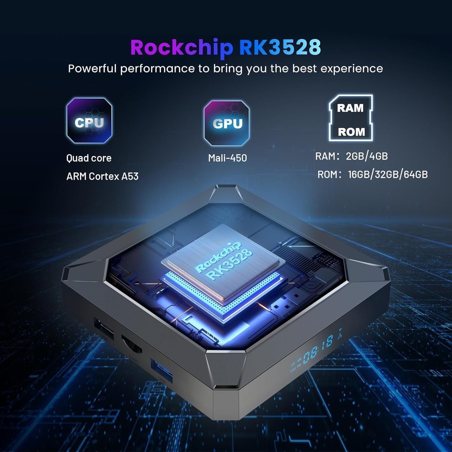 Box Android IPTV Puersit X98K Lecteur Multimédia 4K – Image 4