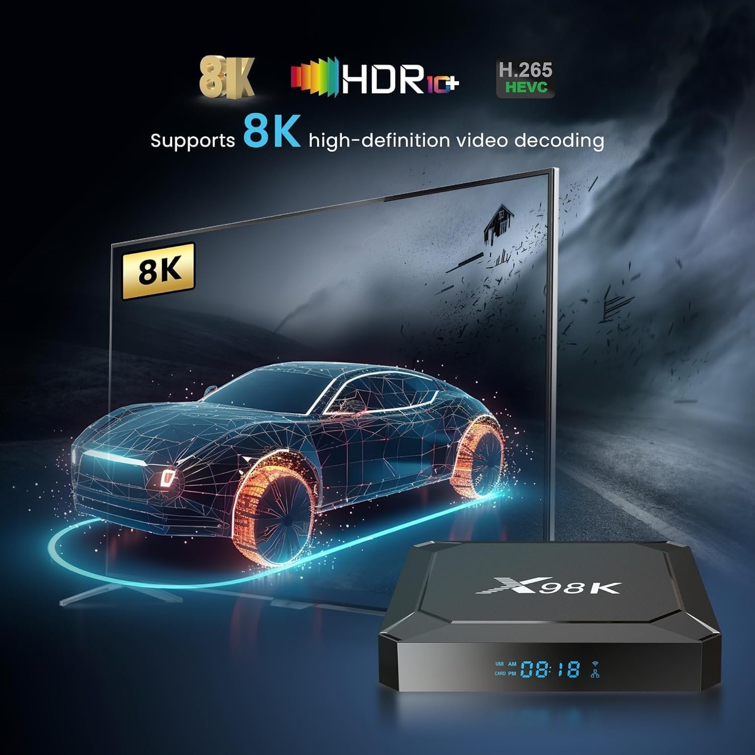 Box Android IPTV Puersit X98K Lecteur Multimédia 4K – Image 5