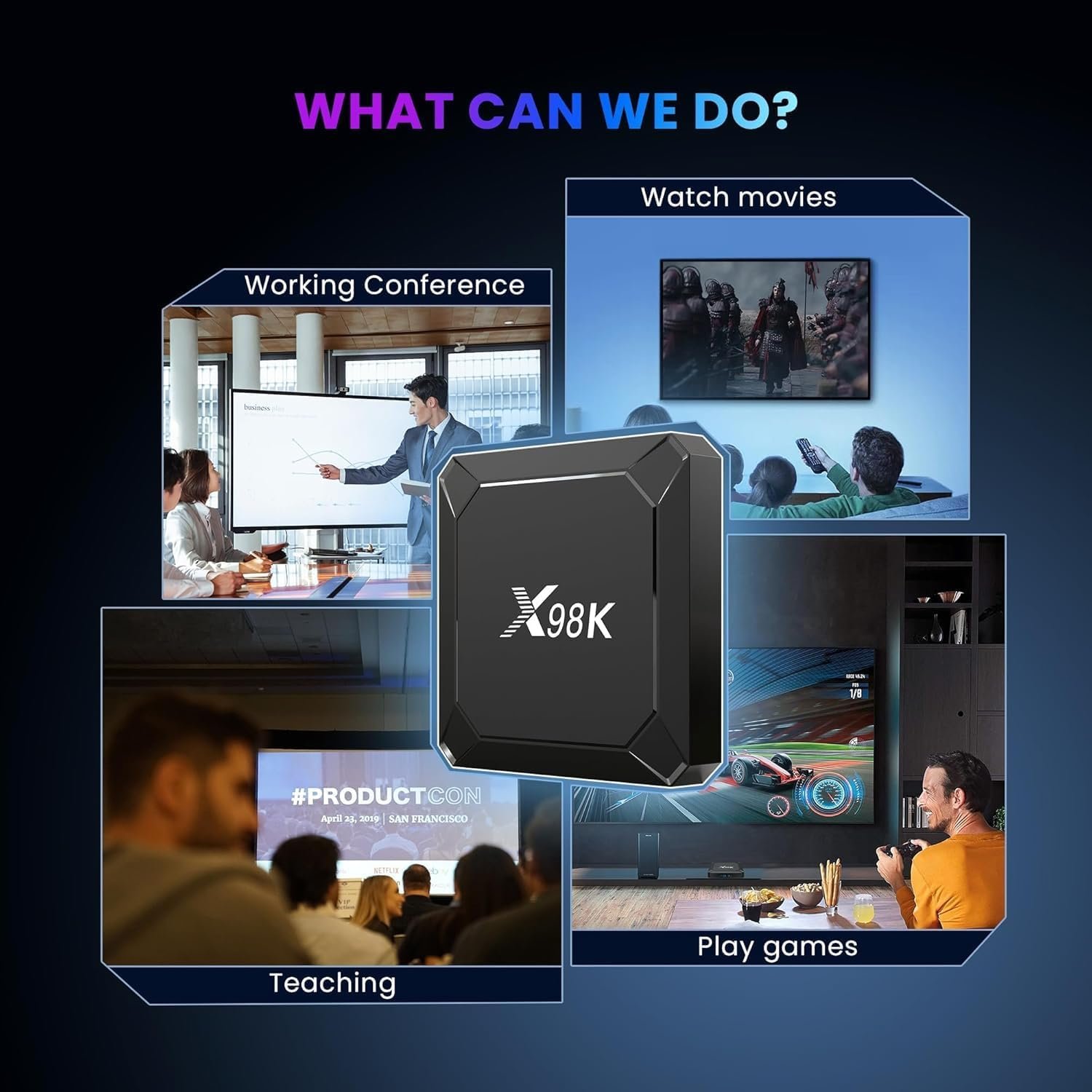 Box Android IPTV Puersit X98K Lecteur Multimédia 4K – Image 7