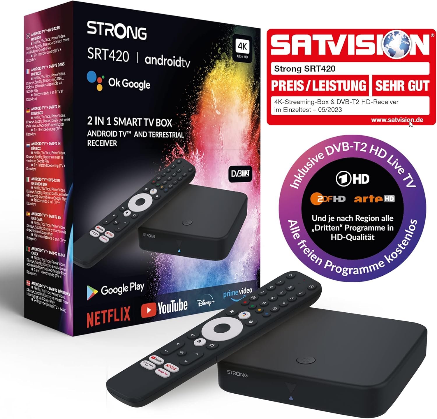Strong SRT420 Box Android IPTV Boitier Streaming Multimédia – Image 2