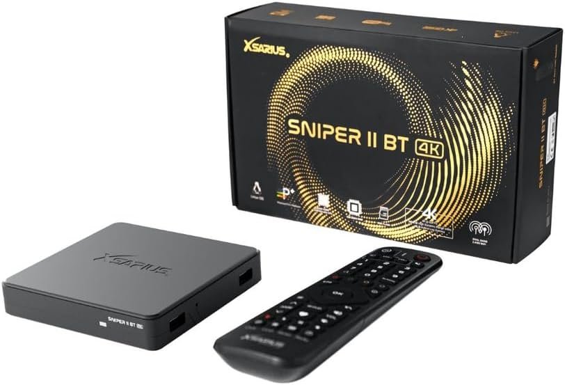 Xsarius Sniper 2 Box Android IPTV Streaming Linux OTT Media Streamer 4K
