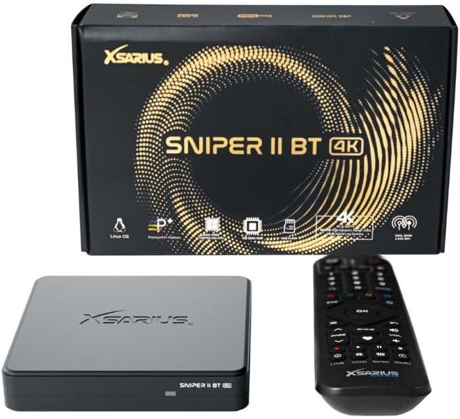 Xsarius Sniper 2 Box Android IPTV Streaming Linux OTT Media Streamer 4K – Image 2